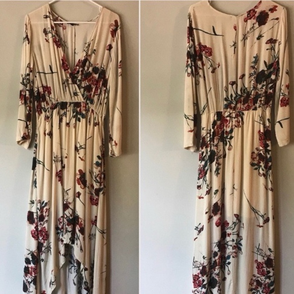 Floral High Low Maxi